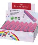 Faber-Castell Unicornio Goma de Borrar sin PVC - Forma Triangular Ergonomica - Sin Residuos - Borrado Limpio y Facil