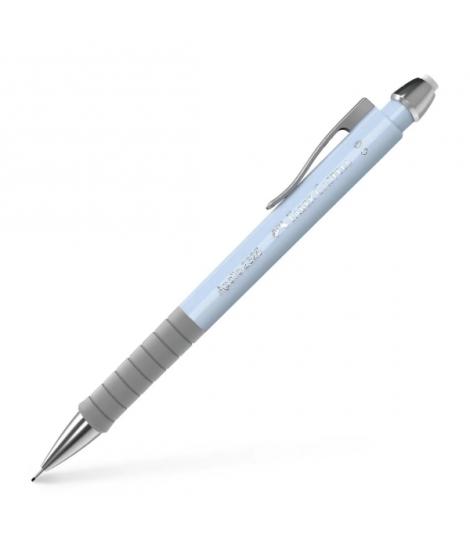 Faber-Castell Apollo Portaminas - Trazo 0.5mm - Agarre Ergonomico - Goma de Borra Integrada - Cuerpo Color Azul Claro