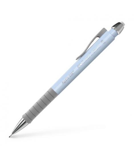 Faber-Castell Apollo Portaminas - Trazo 0.7mm - Agarre Ergonomico - Goma de Borra Integrada - Cuerpo Color Azul Claro