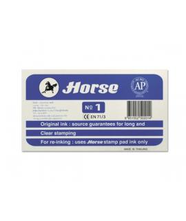 Horse Tampon Metalico Nº1 - Facil de Recargar - Resistente y Duradero - Color Azul