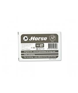 Horse Tampon Metalico Nº2 - Facil de Recargar - Resistente y Duradero - Color Negro