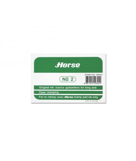 Horse Tampon Metalico Nº2 - Facil de Recargar - Resistente y Duradero - Color Verde