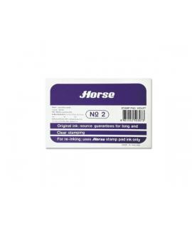 Horse Tampon Metalico Nº2 - Facil de Recargar - Resistente y Duradero - Color Violeta