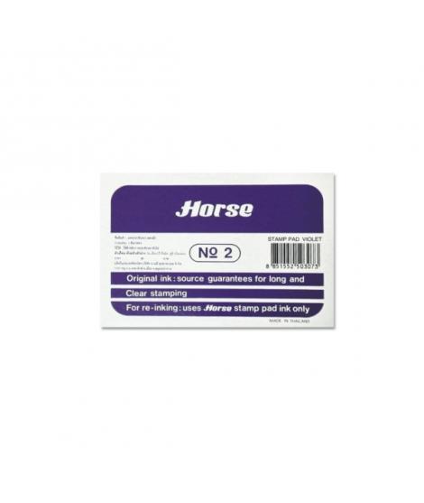 Horse Tampon Metalico Nº2 - Facil de Recargar - Resistente y Duradero - Color Violeta