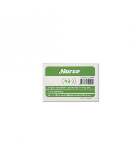 Horse Tampon Metalico Nº3 - Facil de Recargar - Resistente y Duradero - Color Verde