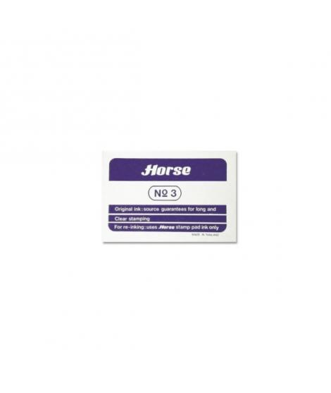 Horse Tampon Metalico Nº3 - Facil de Recargar - Resistente y Duradero - Color Violeta