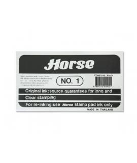 Horse Tampon Metalico Nº1 - Facil de Recargar - Resistente y Duradero - Color Negro