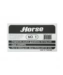 Horse Tampon Metalico Nº1 - Facil de Recargar - Resistente y Duradero - Color Negro