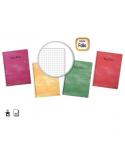 Golden Pack de 10 Cuadernos Espiral 80 Hojas 60gr Cuadricula - Tamaño Folio - Tapa Normal Plastificada - Colores Surtidos