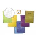 Golden Pack de 10 Cuadernos Espiral 80 Hojas 60gr Cuadricula - Tamaño 4º - Tapa Normal Plastificada - Colores Surtidos