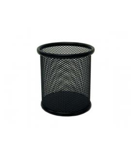 Biskmark Portalapices Redondo Metalico de Rejilla - Medidas 10 x 8cm - Color Negro