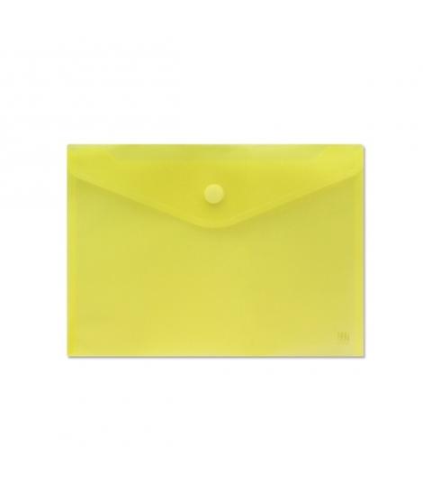 Sobre Portadocumentos A4 - Cierre de Velcro - Fabricado en Polipropileno - Medidas 325x230mm - Amarillo Transparente