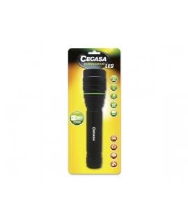 Cegasa Profesional Linterna LED 2000lm - Medidas 24 x 5.5cm - Fabricada en Aluminio - 3 Posiciones - Funciona con 9 Pilas AA (No