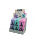 Faber-Castell Expositor de 15 Compases de Ajuste Rapido - Articulaciones en ambos Brazos - Accesorios de Recambio - Adaptador Un