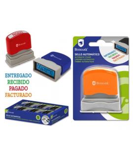 Bismark Sello Automatico - Modelos: Entregado, Recibido, Cobrado y Facturado - Diferentes Colores para Diferenciarlos