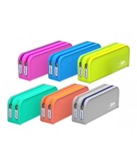 Lagart Portatodo de Silicona con 2 Compartimentos - Colores Surtidos