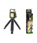 Cegasa Profesional Linterna Mini con Tripode COB hasta 670lm - Luz Blanca, Amarilla, Blanca y Amarilla Combinadas, Luz Roja y Lu