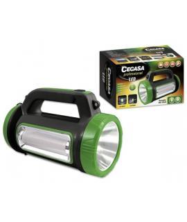 Cegasa Profesional Linterna Multifuncion LED - 5 Modos de Iluminacion - Bateria de 1800mAh - Alimentacion Solar y por USB - Colo