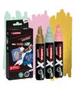 Edding X 6900 Pastel Pack de 3 Rotuladores Multisuperficie Permanentes de Tinta Opaca - Punta Biselada con Trazo 2-10mm - Color 