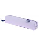 Oxford Live & Go Estuche Cuadrado Pequeño - Material Acolchado - Goma Elastica para unirlo al Cuaderno - Color Malva