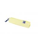 Oxford Live & Go Estuche Cuadrado Pequeño - Material Acolchado - Goma Elastica para unirlo al Cuaderno - Color Amarillo