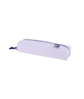 Oxford Live & Go Estuche Rectangular Mediano - Material Acolchado - Goma Elastica para unirlo al Cuaderno - Color Malva
