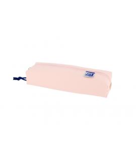 Oxford Live & Go Estuche Rectangular Mediano - Material Acolchado - Goma Elastica para unirlo al Cuaderno - Color Rosa