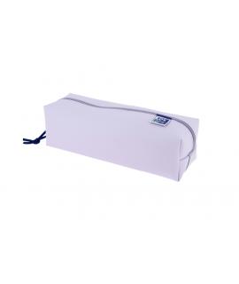 Oxford Live & Go Estuche Cuadrado Grande - Material Acolchado - Goma Elastica para unirlo al Cuaderno - Color Malva
