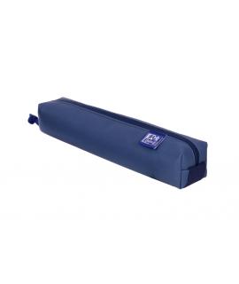 Oxford Kangoo & You Estuche Cuadrado Pequeño - Fabricados en Napa - Goma Elastica para unirlo al Cuaderno - Color Azul