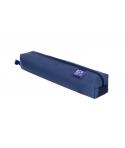 Oxford Kangoo & You Estuche Cuadrado Pequeño - Fabricados en Napa - Goma Elastica para unirlo al Cuaderno - Color Azul