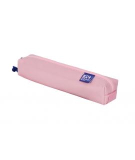Oxford Kangoo & You Estuche Cuadrado Pequeño - Fabricados en Napa - Goma Elastica para unirlo al Cuaderno - Color Rosa