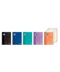 Oxford Europeanbook 4 Cuaderno A5+ Cuadriculado 5x5mm 120 Hojas 90gr - Tapa Superresistente - 4 Bandas de Color - Colores Vivos 