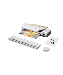 GBC Inspire+ A4 Set de Plastificadora + Recortadora de Esquinas + Cizalla + Paquete de 5 Bolsas de Plastificacion A4 - Hasta Tam
