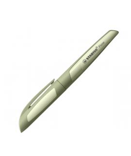 Stabilo Flow Monochrome Pluma Estilografica Recargable - Punta M de Alta Calidad - Agarre Ergonomico - Incluye Cartucho Azul Rea
