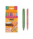 Bic Kids Tatuajes Temporales Pack de 3 Sellos + 3 Rotuladores + 10 Plantillas - Tinta Dermatologicamente Testada y Sin Perfume -