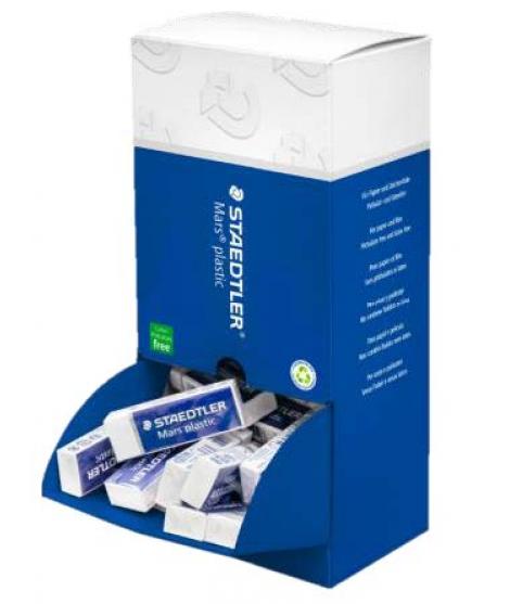 Staedtler Mars Plastic Goma de Borrar - Plastico - Alta Precision - Color Blanco