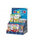 Carioca Expositor Lapices de Colores Incluye 12 Tita Box 12uds, 12 Tita Triangular Box 24uds, 4 Maxi Wax Crayons 24uds, 12 Paste