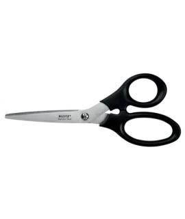 Leitz Tijeras de Acero Inoxidable 18.5cm - Agarre Ergonomico - Color Negro