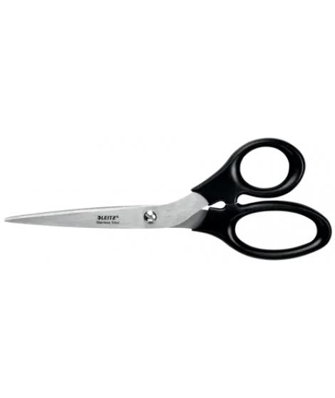 Leitz Tijeras de Acero Inoxidable 20cm - Agarre Ergonomico - Color Negro