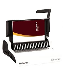 Fellowes Pulsar+ 300 Encuadernadora Manual A4 para Canutillo de Plastico - Perfora hasta 20 Hojas - Encuaderna hasta 300 Hojas