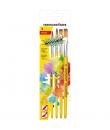 Eberhard Faber Winner Pack con 4 Pinceles de Pelo Sintetico Tamaños 4, 6, 8, 12 - Virola de Aluminio