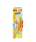 Eberhard Faber Winner Pack con 4 Pinceles de Pelo Sintetico Tamaños 4, 6, 8, 12 - Virola de Aluminio