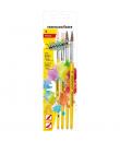 Eberhard Faber Winner Pack con 4 Pinceles de Pelo Cerda y Pelo Poni Tamaños 8, 12 - Virola de Aluminio