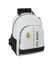 Safta Protection Real Madrid 1ª Equip. 24/25 Mochila 23L - Tamaño 32x15x42cm - Hombreras y Espalda Acolchadas - Adaptable a Carr