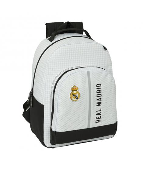 Safta Protection Real Madrid 1ª Equip. 24/25 Mochila 23L - Tamaño 32x15x42cm - Hombreras y Espalda Acolchadas - Adaptable a Carr
