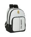 Safta Real Madrid 1ª Equip. 24/25 Mochila de 2 Compartimentos 21.5L - Tamaño 32x16x42cm - 2 Compartimentos Grandes y Bolsillo Fr