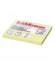 ErichKrause Bloc de 100 Notas Adhesivas 50x75mm - Removibles - Color Amarillo Claro