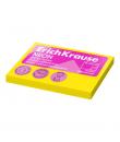 ErichKrause Bloc de 100 Notas Adhesivas 50x75mm - Removibles - Color Amarillo Neon