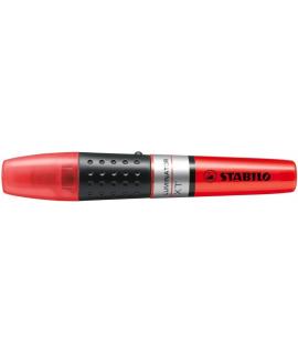 Stabilo Luminator Marcador Fluorescente - Mayor Suministro de Tinta - Zona de Agarre - Trazo entre 2 y 5mm - Color Rojo