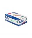 Milan Caja de 100 Clips Metalicos Plastificados 33mm - Colores Surtidos